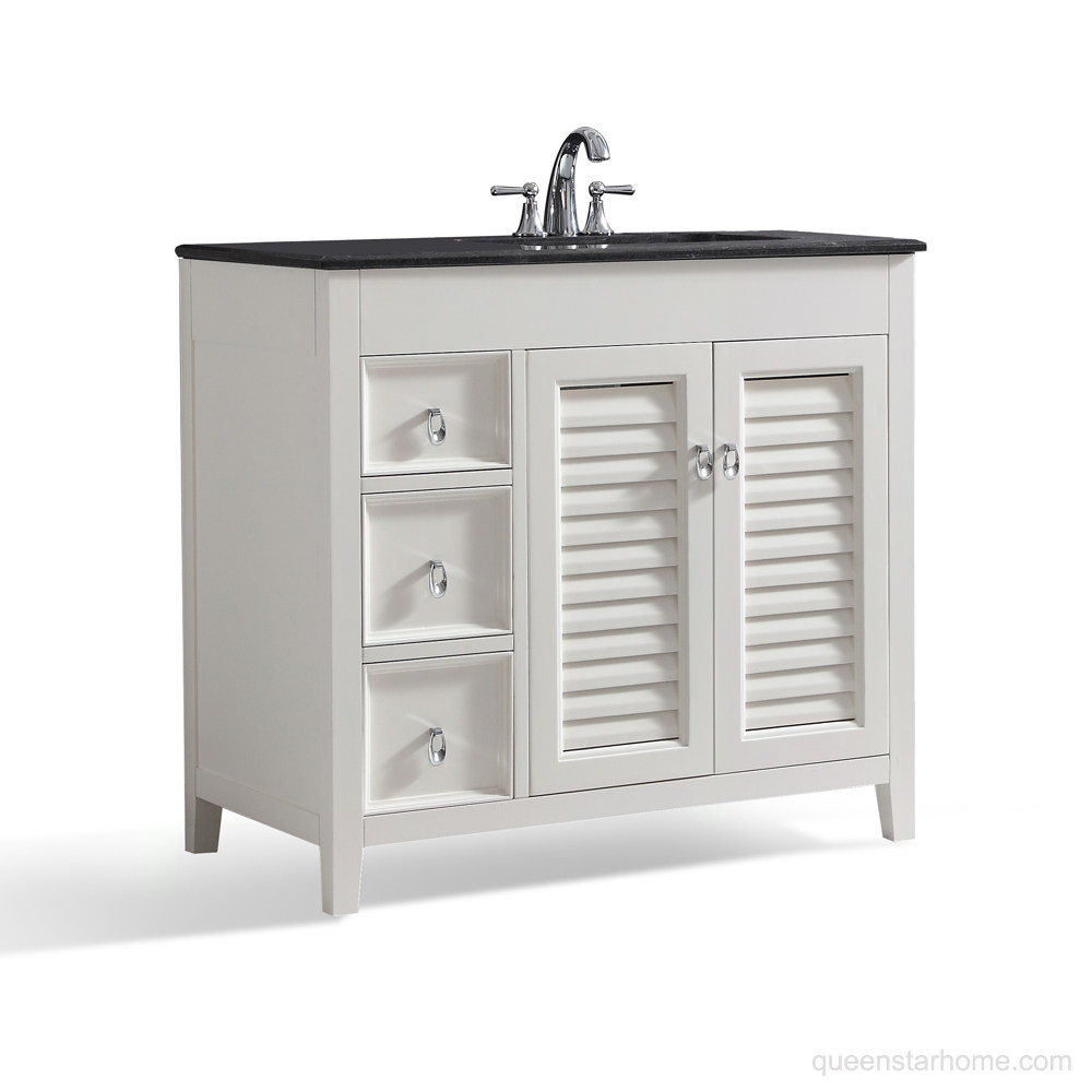 QS-AD06 36”R White bathroom vanity cabinet